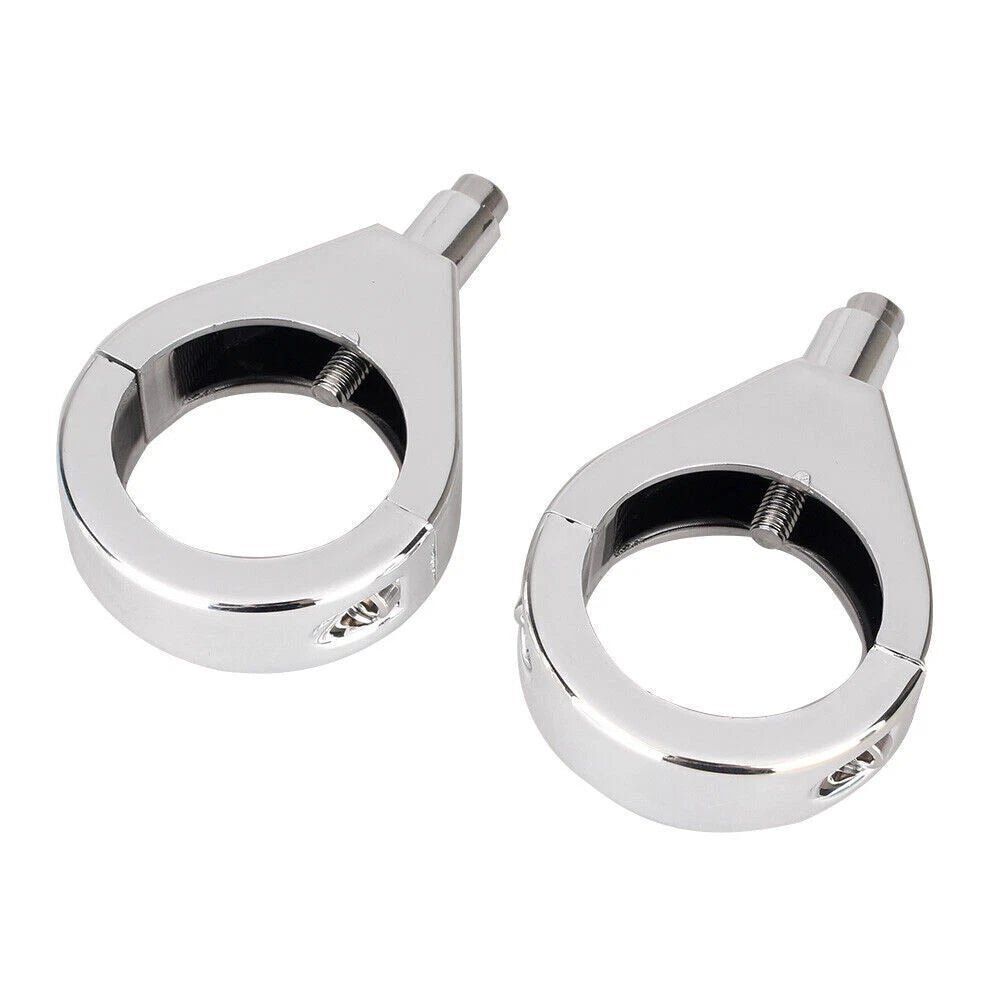41mm Fork Tubes & Turn Signal Fork Clamp for Harley Softail