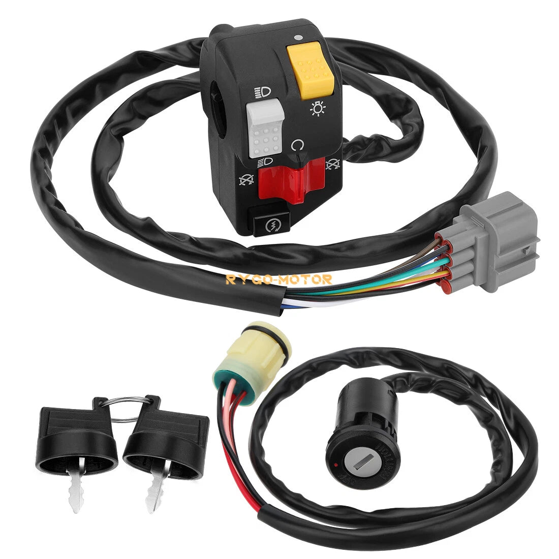 Handlebar & Key Switch Kit for Honda Rancher 350 (2000–2005)