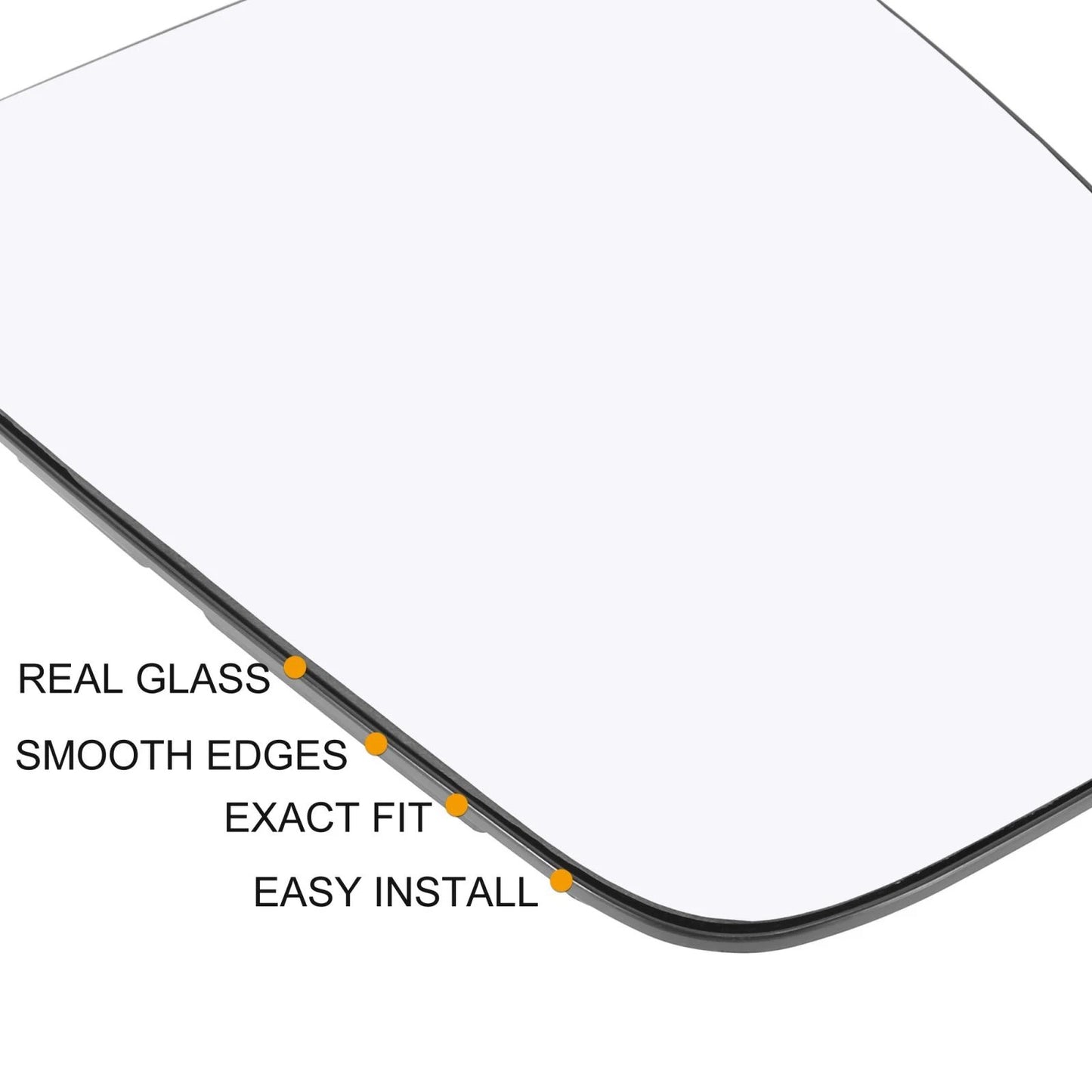 Heated Right Side Rearview Mirror Glass w/ Backing Plate for Ford Transit (15-20)