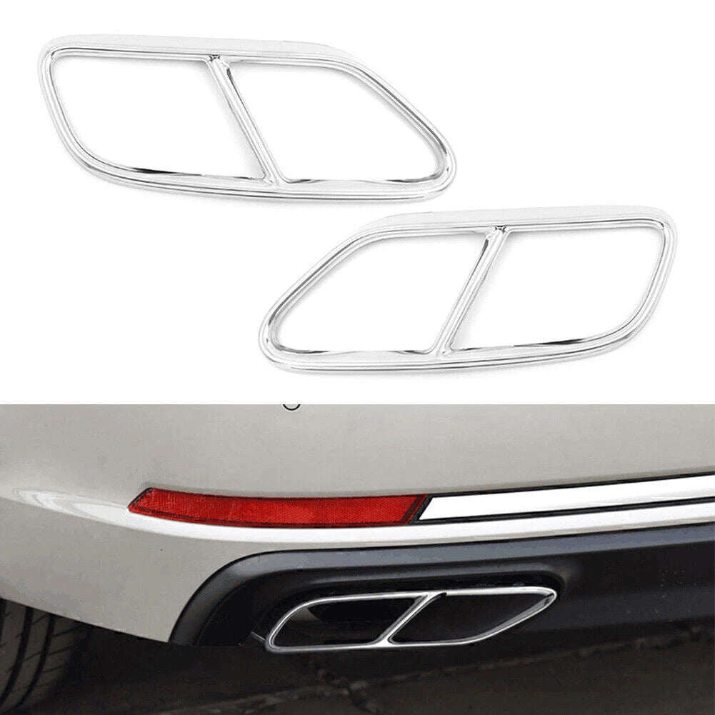 Car Rear Exhaust Muffler Tail Pipe Cover Trim for Audi A4 B9 (2019)