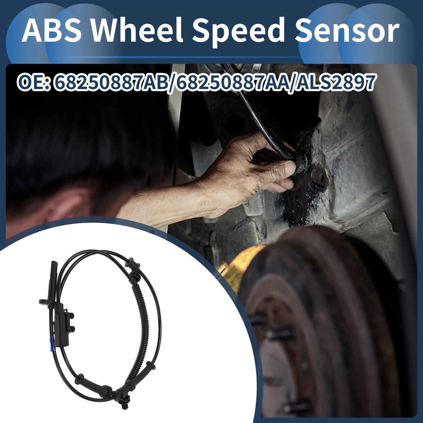 ABS Wheel Speed Sensor Front for Dodge Durango (2016 - 2020)