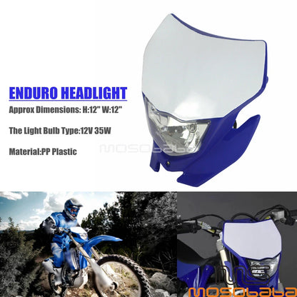 Enduro Supermoto Headlight Fairing for Yamaha WR250Z WR450F YZ125 YZ250F
