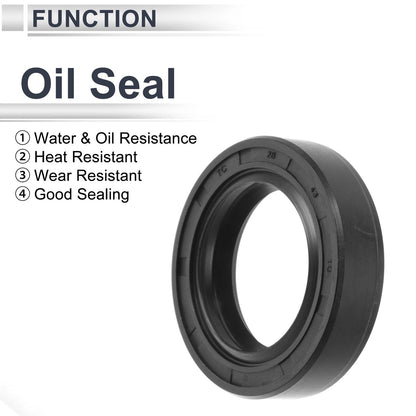 Oil Seal 28x43x10mm Rotary Shaft Seal Nitrile Rubber 5 Pcs for Make Model