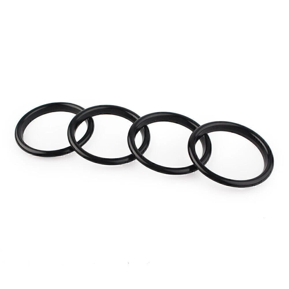 Black Air Conditioning Control Knob Ring Cover Trim for Audi A3/S3 Q2L (2012-2019)