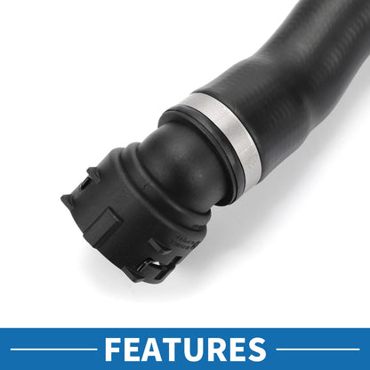 Radiator Hose for BMW F26 X4 XDrive28i 2015-2018 Rubber Black 1 x Piece