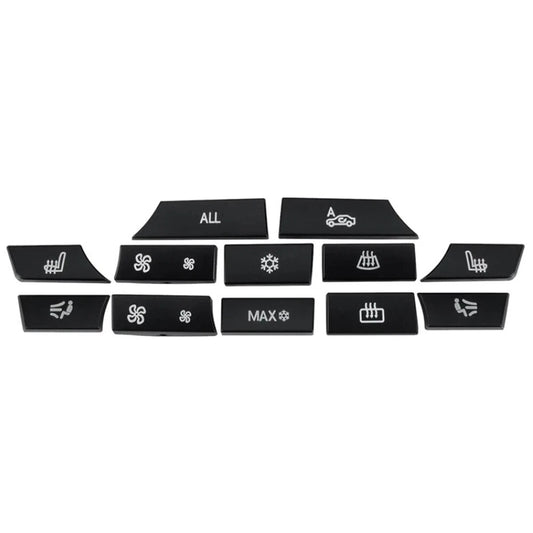 12 Button Key Caps A/C Heater Switch Repair for BMW 5 6 7 F10 F01 F12 (2010-2017)
