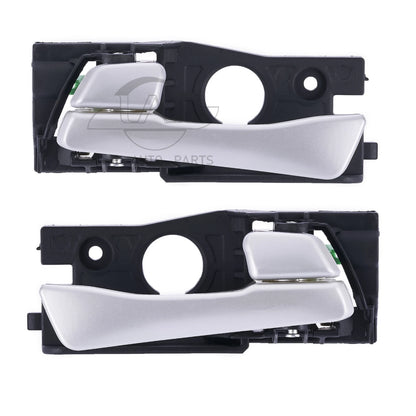 Door Handle Inner for Hyundai Accent RB 2011-2019 Set of 2 Silver