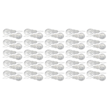 50PCS Metal Wire Needle Threaders for Hand Sewing - Silver Stitch Tool 1.7"