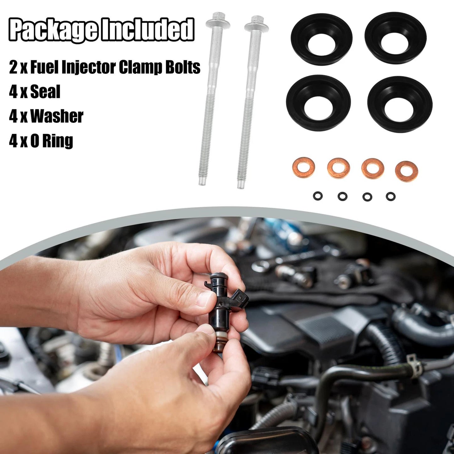 Diesel Injector Seal & Clamp Bolts for Ford Transit MK7 (2006-2011)