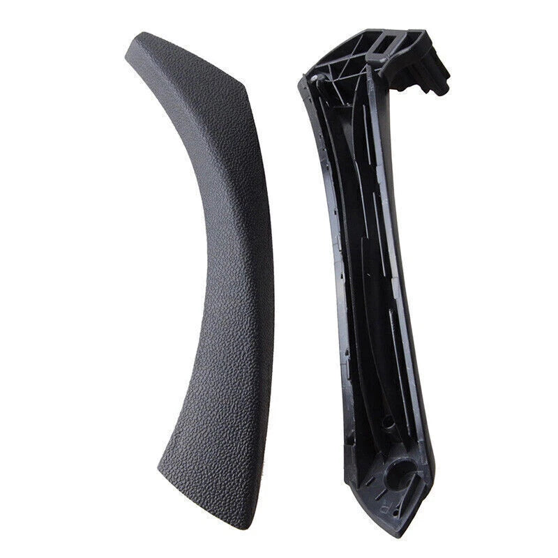 Right Side Black Inner & Outer Door Panel Handle Pull Trim Covers for BMW E90 (2007-2013)