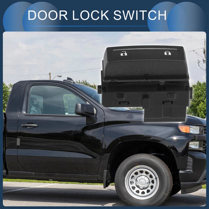 Door Lock Switch Front Left Driver for Chevrolet Silverado 1500 (2016 - 2016)