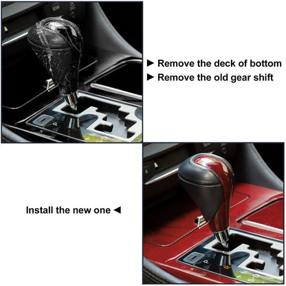 Black Faux Leather Gear Shift Knob for Lexus ES350 (2007-2012)