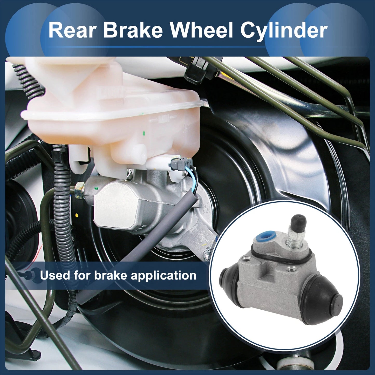 Rear Left Brake Wheel Cylinder for Hyundai Pony / Excel (1989-1995)