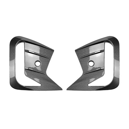 2 x Carbon Look Front Bumper Fog Light Covers for BMW X6 (2023-2024)