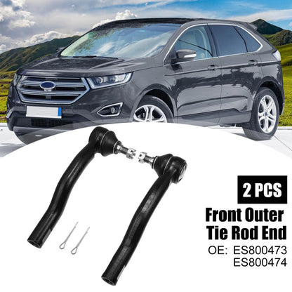 2 x Front Outer Tie Rod End Links Kit for Lincoln Ford (2000-2006)