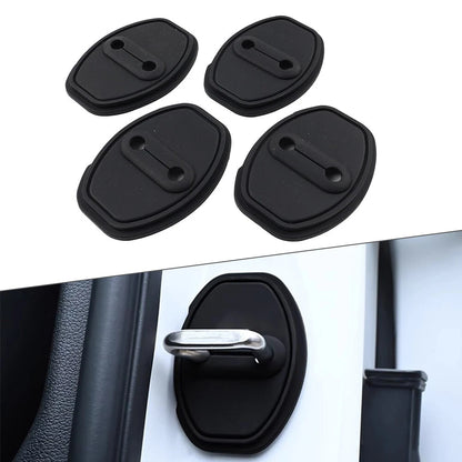 Black Door Lock Cover for Audi TT S3 A3 A4 VW Golf Passat Tiguan (2006-2023)