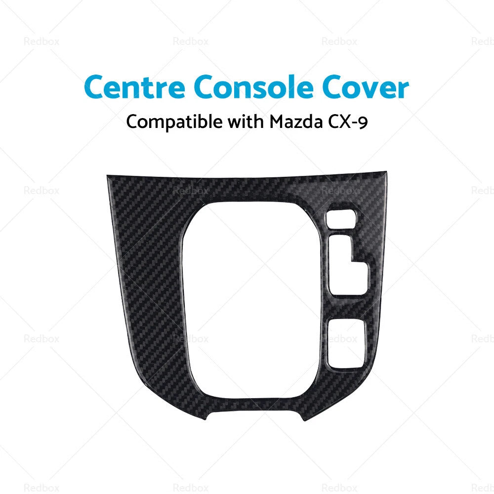 Center Console Gear Shift Cover Frame for Mazda CX-9 (2016-2022) Carbon Fiber