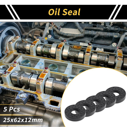 Oil Seal 25x62x12mm Seal Ring Rotary Shaft Seal NBR Rubber for Automotive