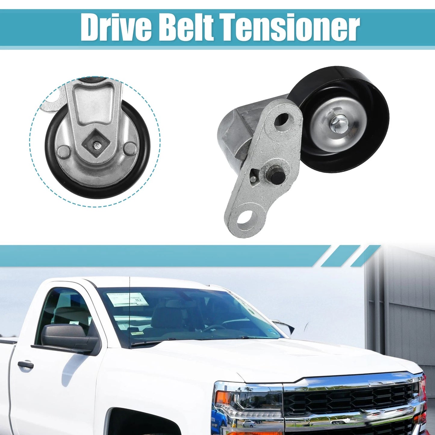 Drive Belt Tensioner Pulley for Cadillac, Chevy Silverado, GMC