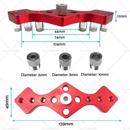 Drill Bit Vertical Pocket Hole Jig Dowel Guide for Woodworking
