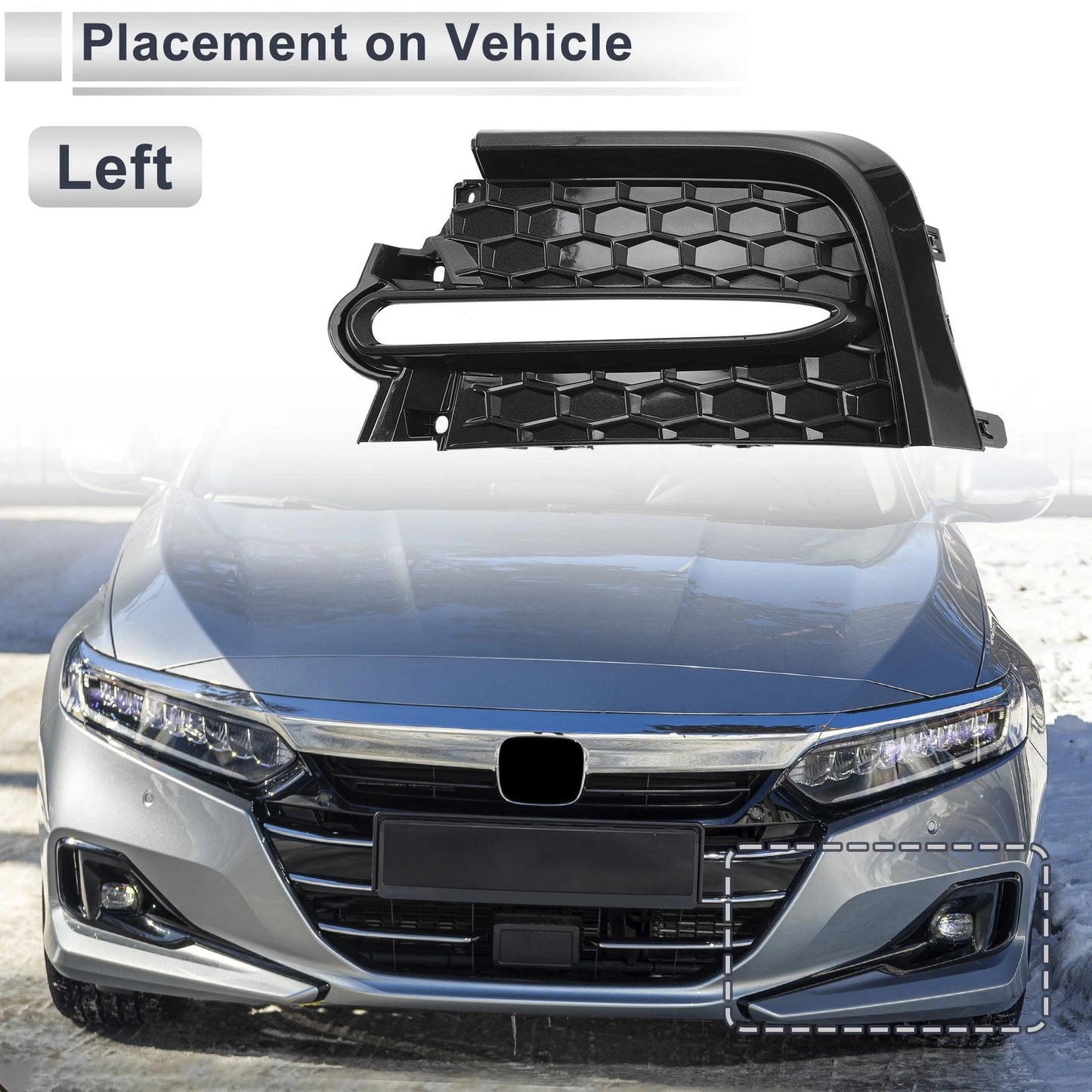 Front Left Fog Light Grill for Toyota Corolla (2020–2022)