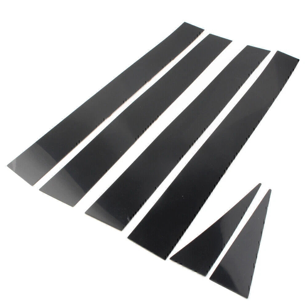 6 x Car Pillar Post Door Trim Black Covers for Toyota Sienna (2004-2010)