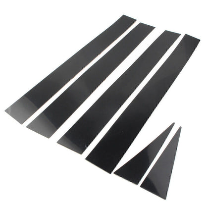 6 x Car Pillar Post Door Trim Black Covers for Toyota Sienna (2004-2010)