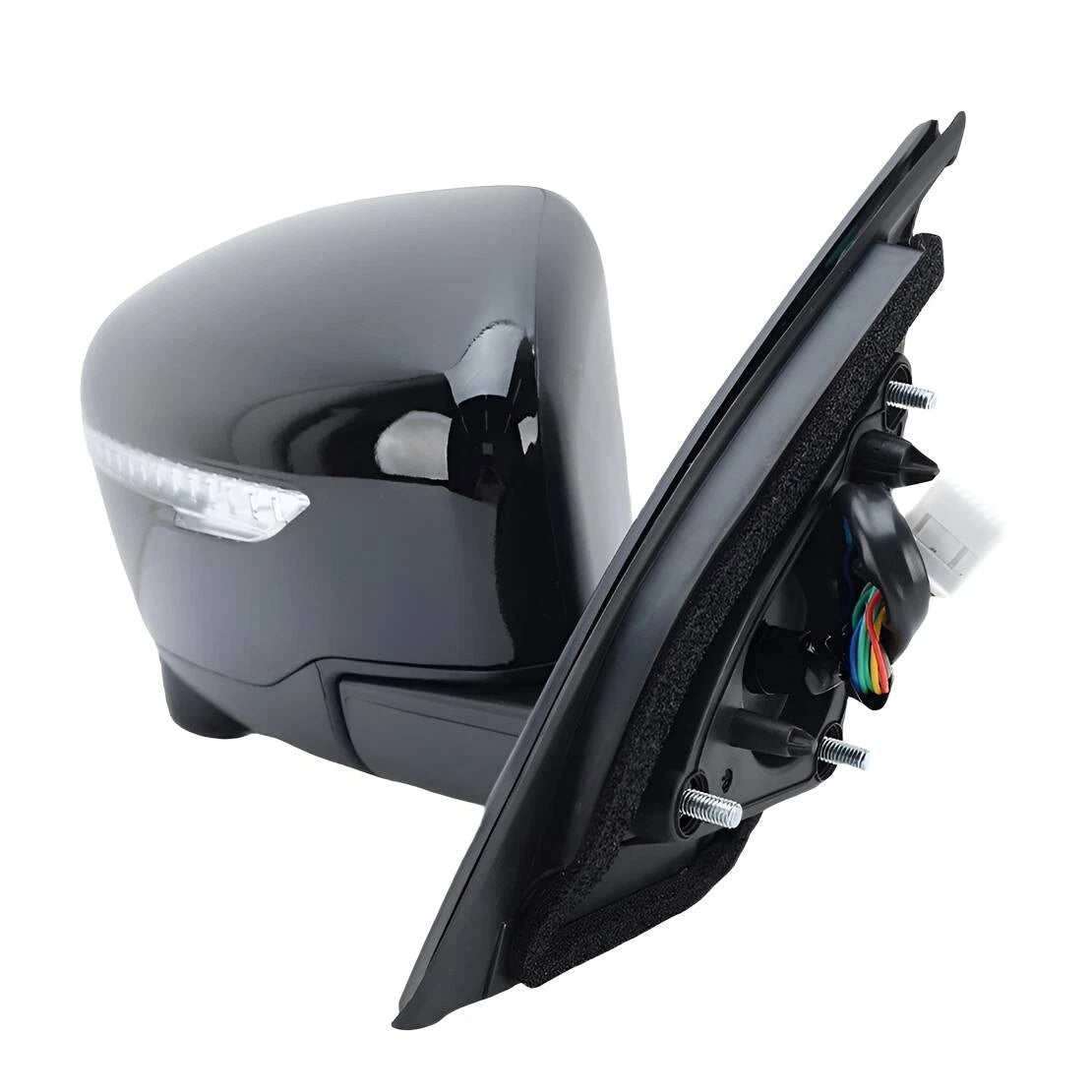 Electric Door Wing Mirror Black Right for Nissan Qashqai (2014-2018)