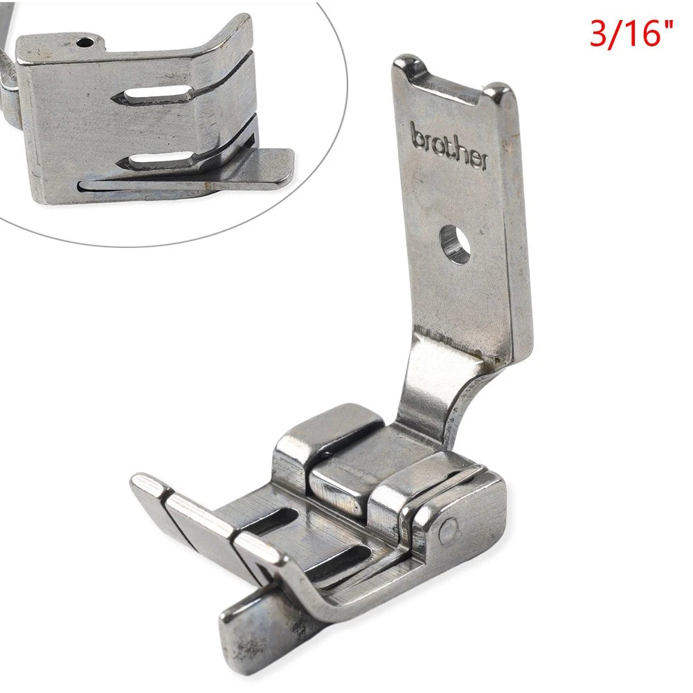 Double Needle Presser Foot with Right Edge Guide for SINGER 112W, 212W