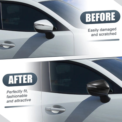 Rearview Mirror Cover Overlay Carbon Fiber for Mazda CX-3 (2017-2018)