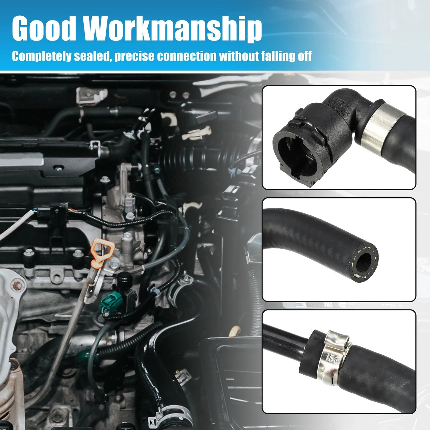 Upper Radiator Coolant Hose for BMW 550i 650i Base (2006-2010)