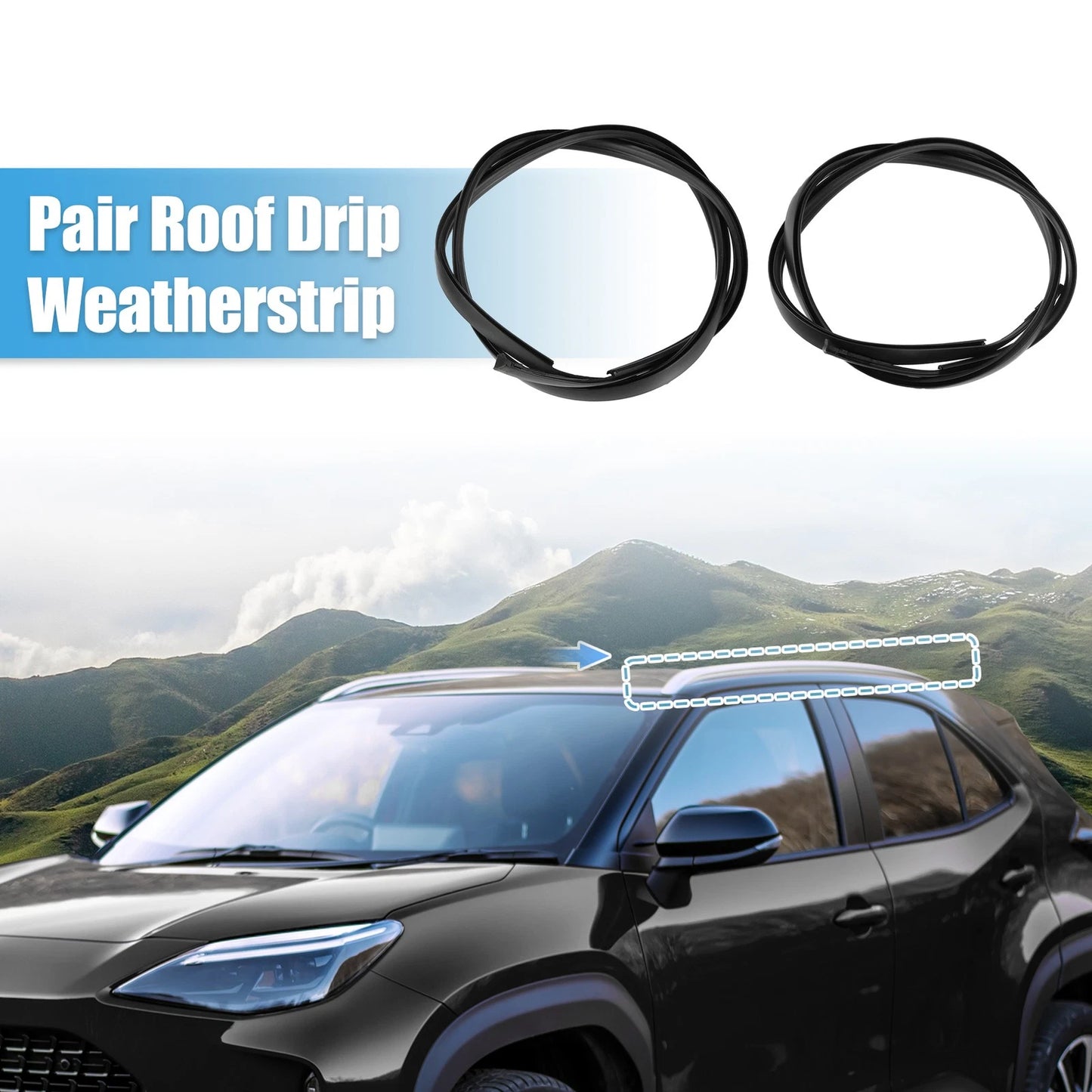 Roof Drip Weatherstrip for Toyota Yaris Sedan (2007-2011)