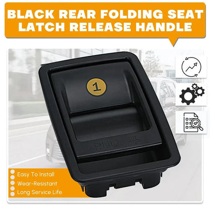 Black Rear Fold Seat Latch Release Handle Bezel for Toyota Sienna (2004-2010)