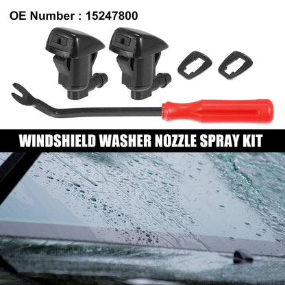 5pcs Front Windshield Washer Nozzle Kit for GMC Acadia (2011-2012 2015-2016)