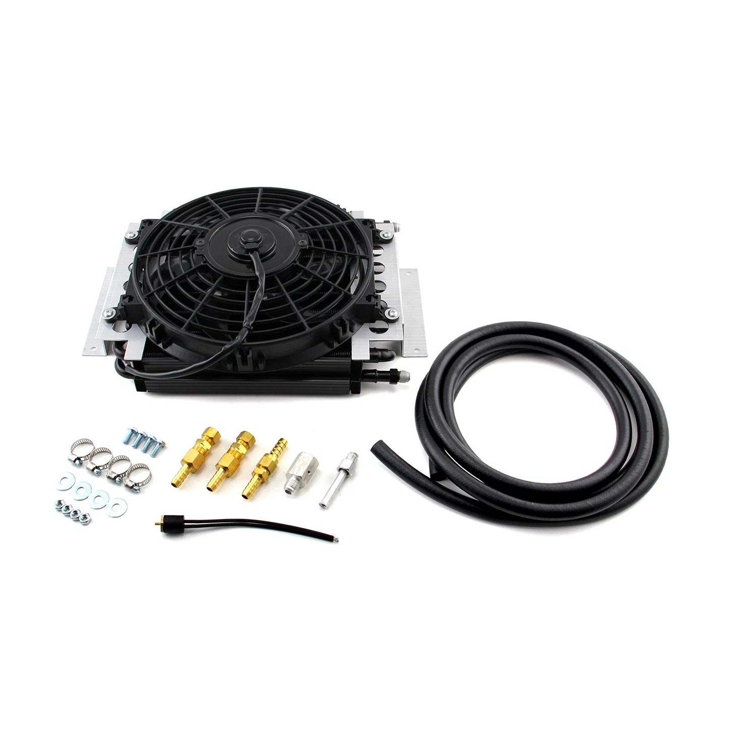 16 Pass Transmission Oil Cooler & Fan for Remote - Universal