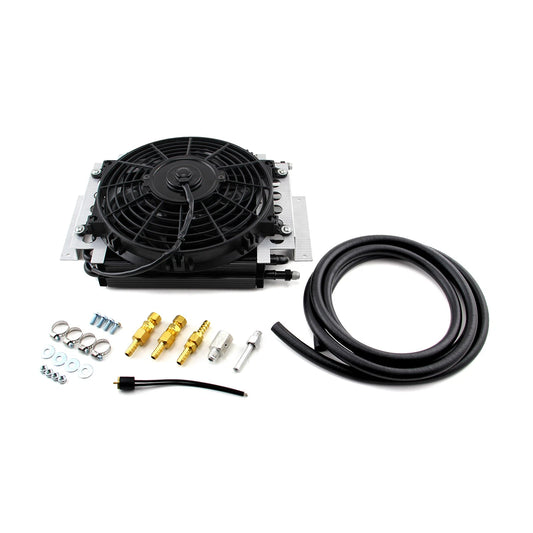 16 Pass Transmission Oil Cooler & Fan for Remote - Universal
