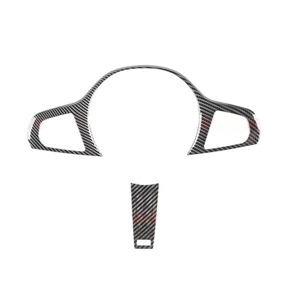 4PCS Carbon Fiber Steering Wheel Cover Trim for BMW 3 4 Series (2019–2023)