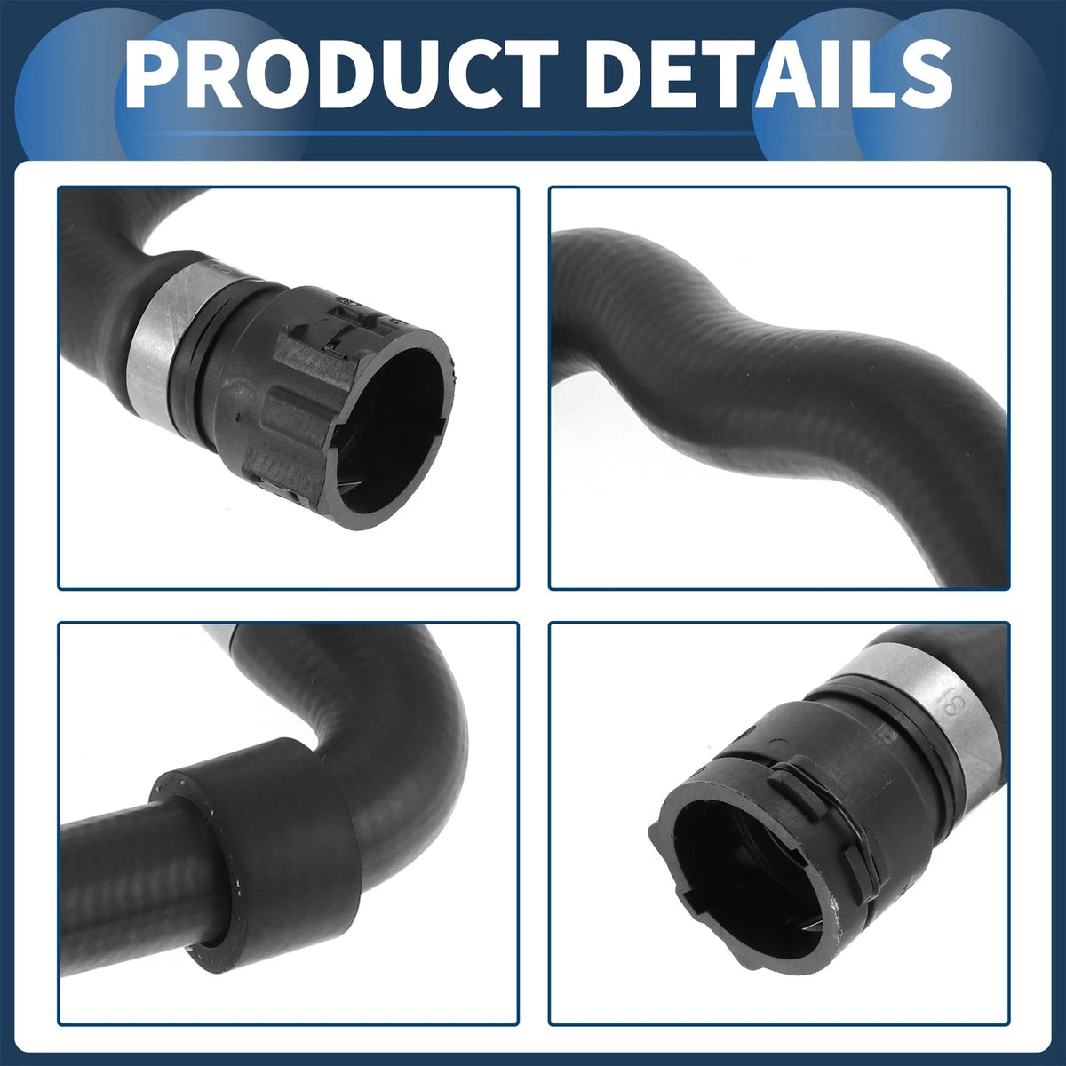 Heater Hose for BMW X5 3.0i (2001-2006) Rubber Black 1 x Piece