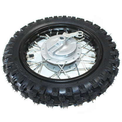 10" Front Rear Drum Brake Wheel Rim Tire for PIT PRO Dirt Bike