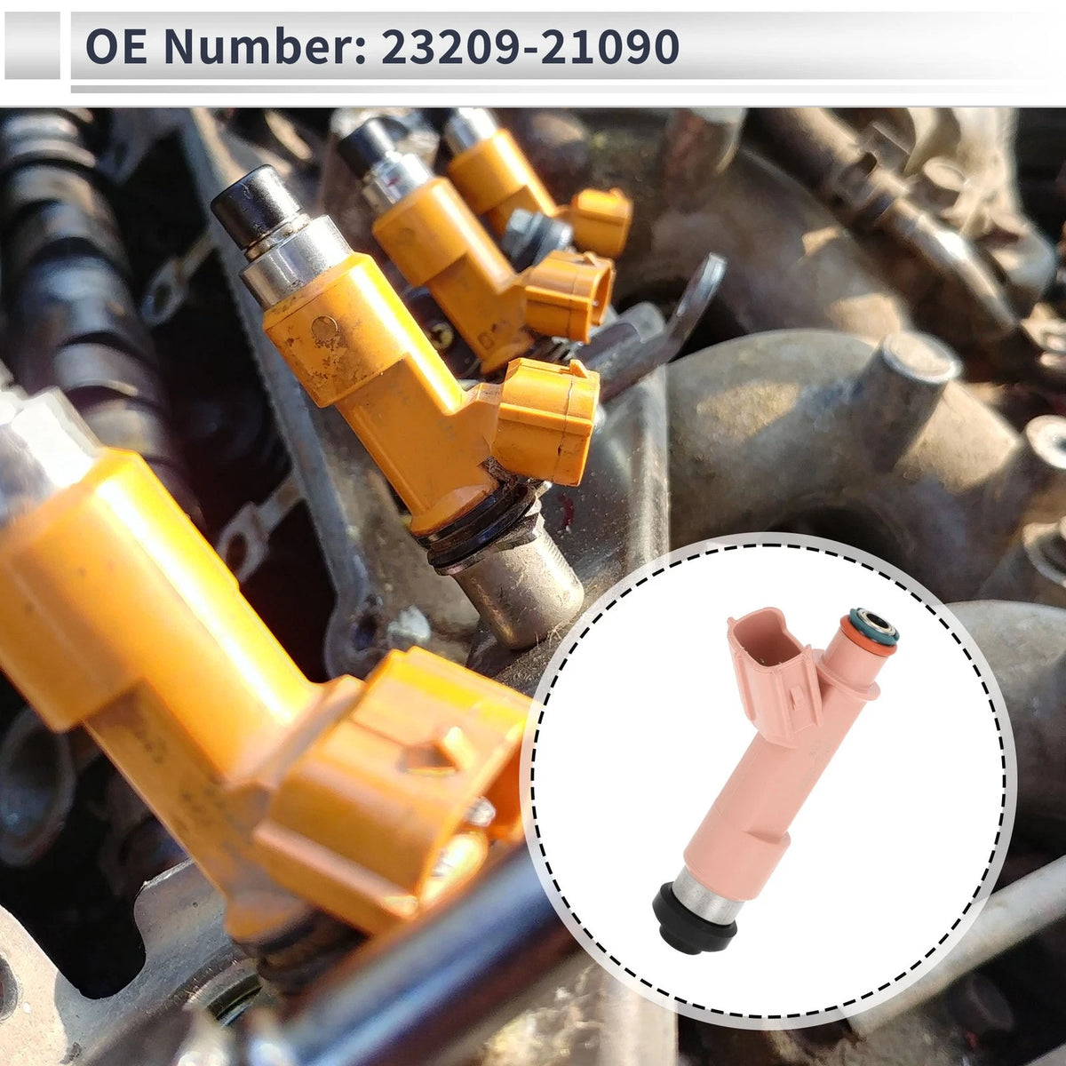 Fuel Injector for Toyota Prius C 1.5 (2012-2018) - 1 x Pink