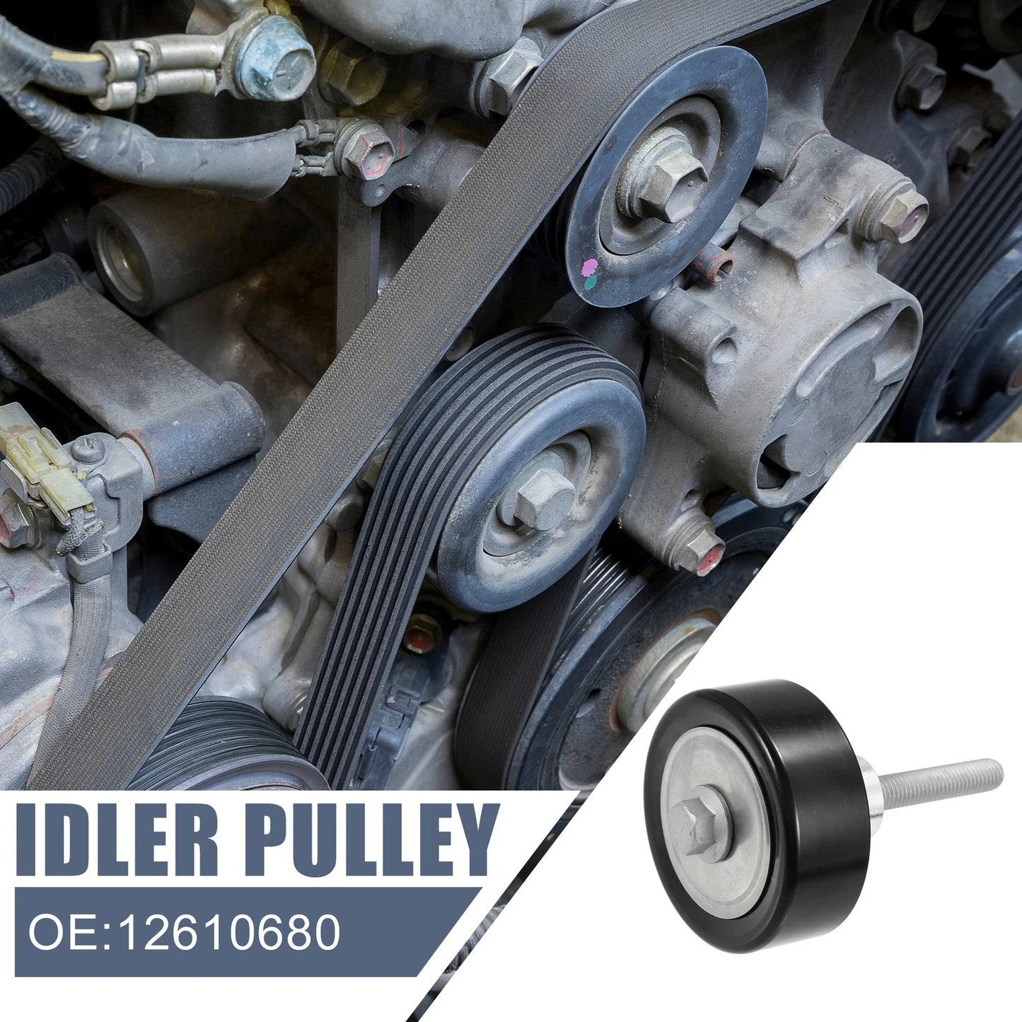 Car Drive Belt Idler Pulley for Buick Enclave, Chevrolet, GMC