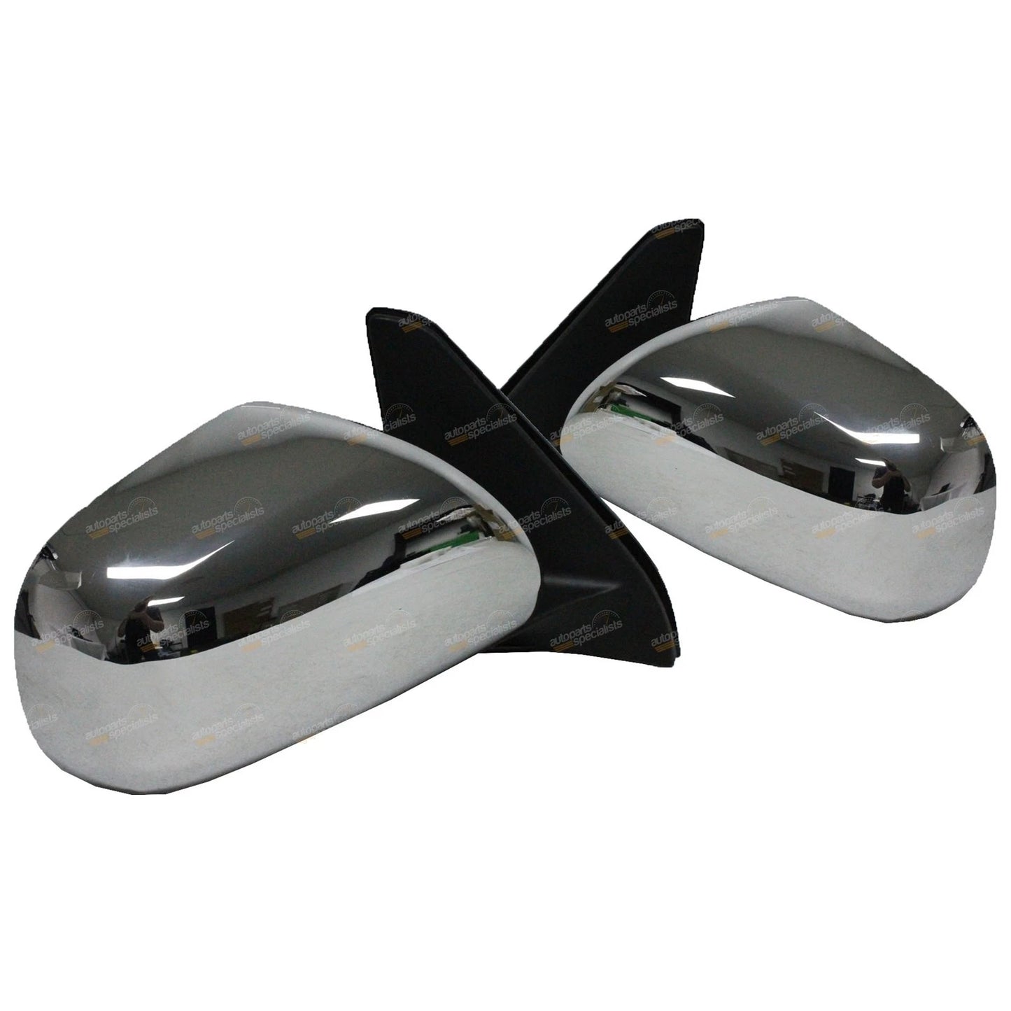 2 x LH+RH Chrome Electric Mirrors for Toyota Landcruiser Prado (2002–2009)