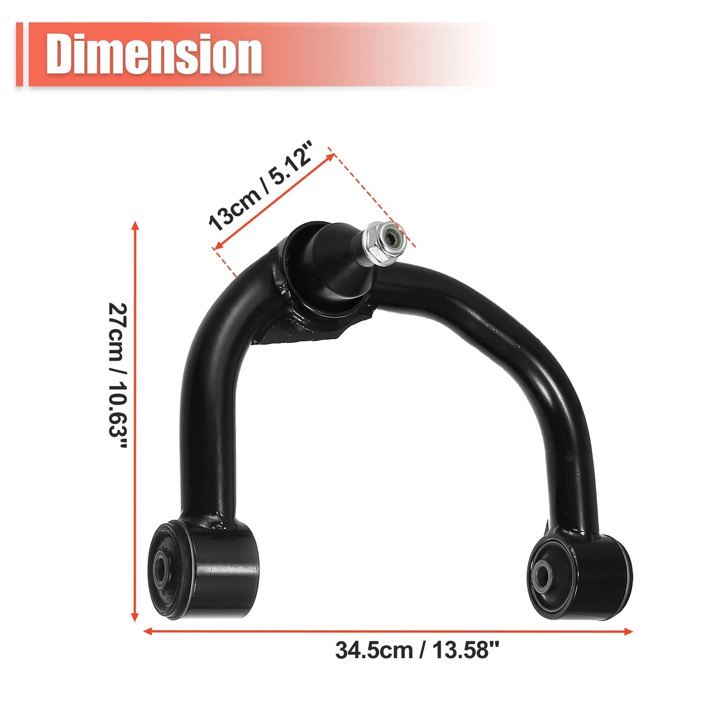 Front Upper Control Arm 2 x for Ford F150 (2004-2022) w/ Ball Joint Lift Kit