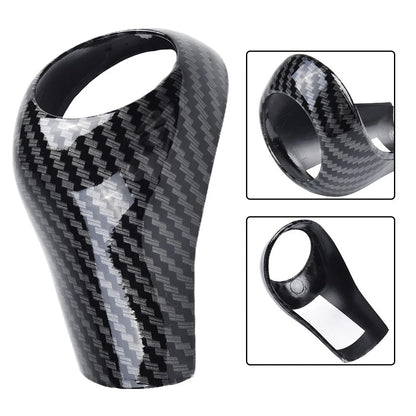 Gear Shift Knob Cover for Vehicle ABS Black Decor