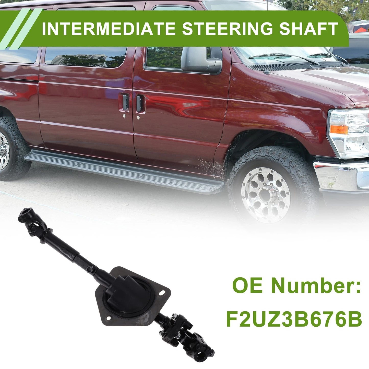 Steering Column Shaft for Ford Club Wagon (1995-1996) - Durable Metal 1 Pc