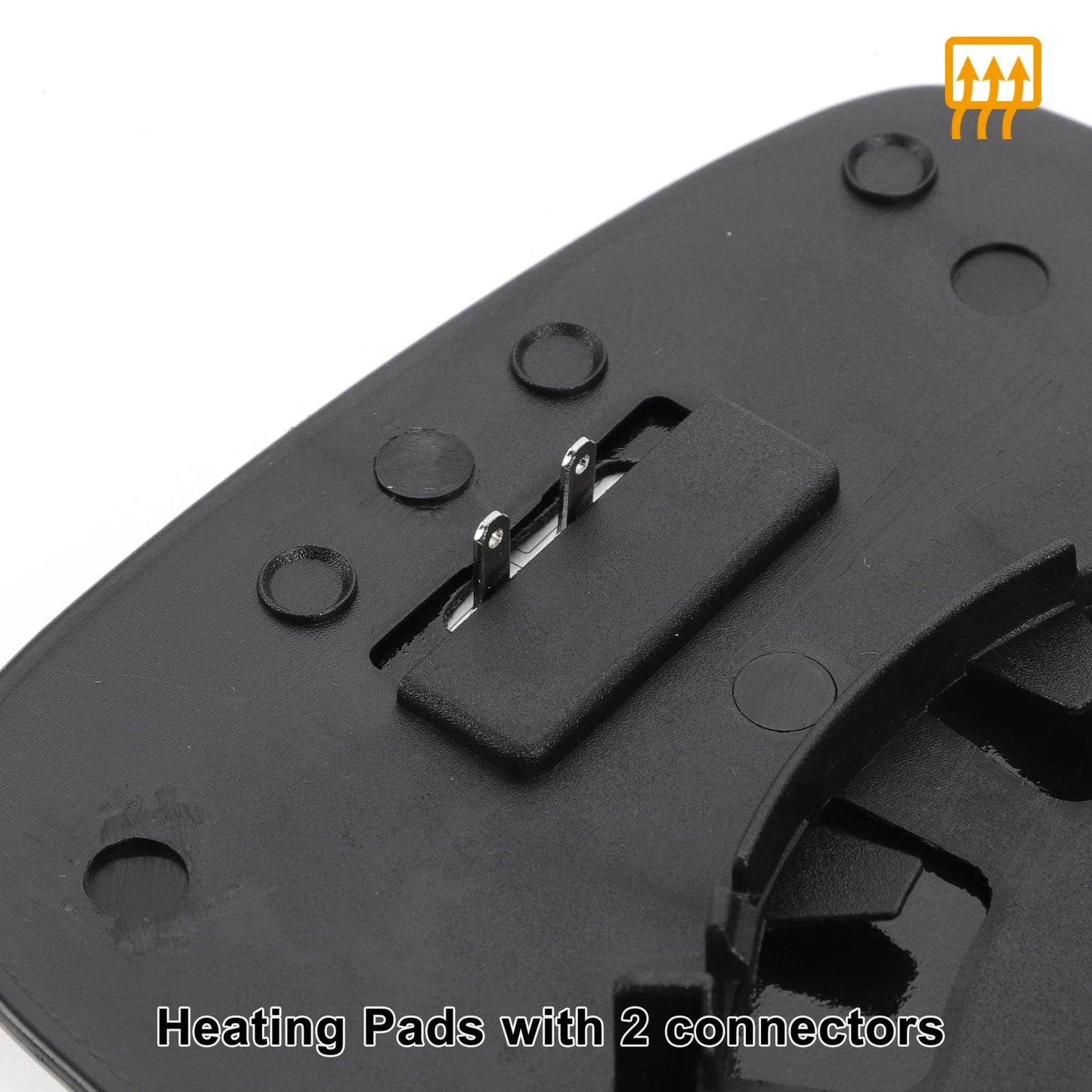 Left Side Heated White Mirror Glass for Toyota Yaris (1999-2003)