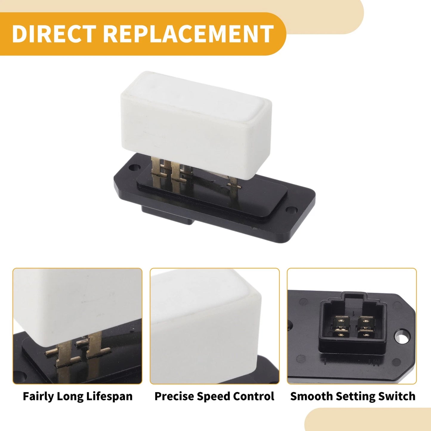 HVAC Blower Motor Resistor, 1 Pcs for Vehicle