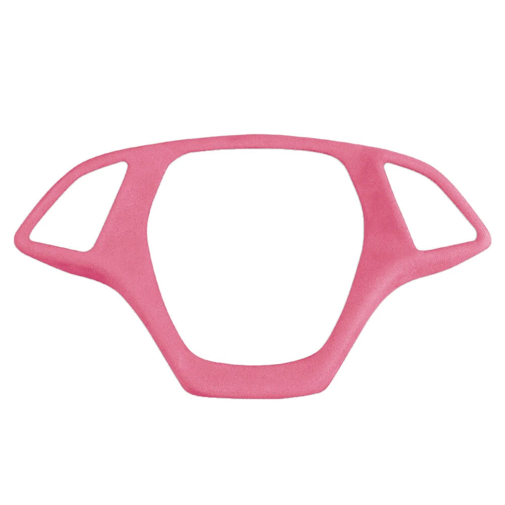Suede Steering Wheel Cover for Chevrolet Corvette C7 (2014-2019) Pink