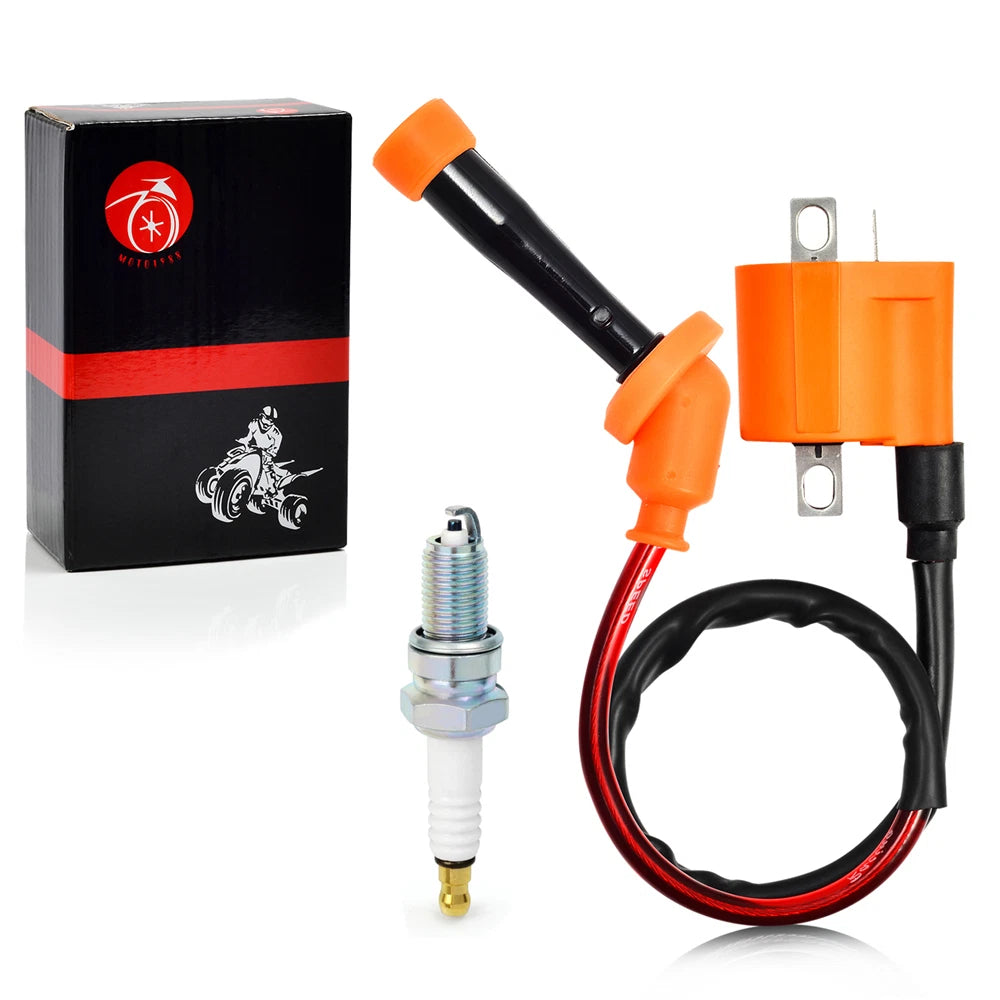 Ignition Coil & Spark Plug for Yamaha YFM350FW Big Bear (1989–1999)