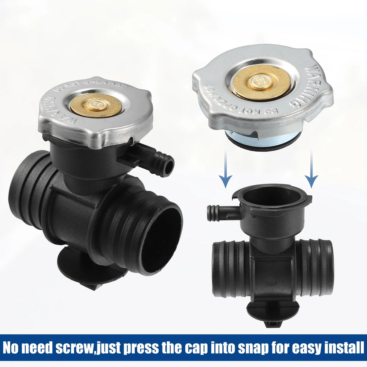 Radiator Coolant Filler Neck with Radiator Fill Cap for Dodge Durango